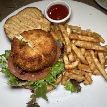 Thyme - Jumbo Lump Crab Cake Sandwich - New American Near Me - Roslyn, New York Thyme - Jumbo Lump Crab Cake Sandwich - New American Near Me - Roslyn, New York