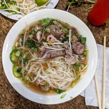 Pho 75 - #12 - eye round steak and well done brisket - Vietnamese Near Me - Arlington, Virginia