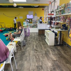 Lovebug's Playground - Check in desk, shop, and snack/sitting area