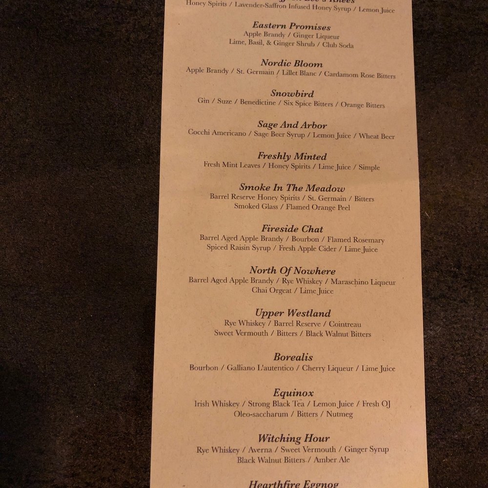 The Bee's Knees Whiskey Bar - Drink menu front - Cocktail Bars Near Me - Hayden, Idaho The Bee's Knees Whiskey Bar - Drink menu front - Cocktail Bars Near Me - Hayden, Idaho