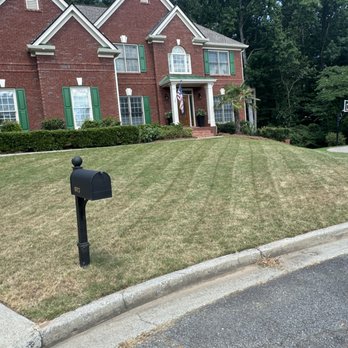 William’s Landscape - Here's some front yard stripes. - Landscaping Near Me William’s Landscape - Here's some front yard stripes. - Landscaping Near Me