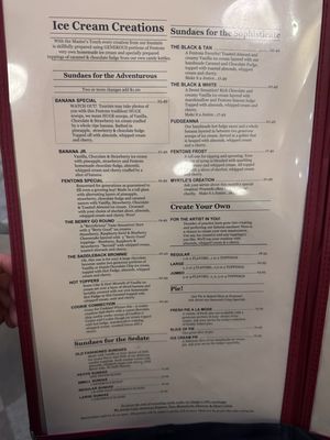 Menu photo 2 Fentons Creamery Oakland, CA
