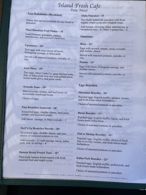 Menu photo 5 Island Fresh Café Paia, HI Menu photo 5 Island Fresh Café Paia, HI