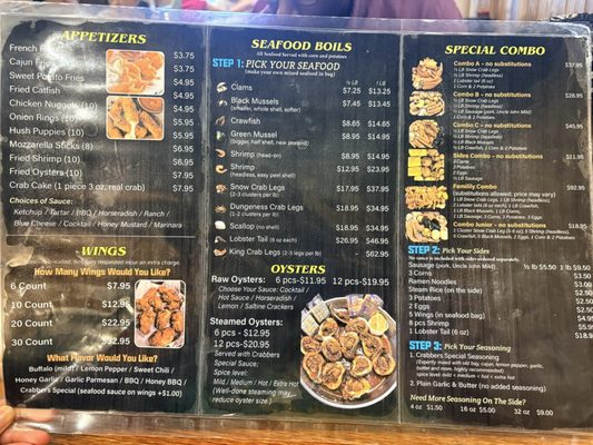 Menu photo 1 Crabbers Orlando, FL