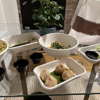 Buddakan - Edamame Dumplings Oxtail Dumplings Peking Duck Salad Pea Shoot Salad - Chinese Near Me - New York, New York