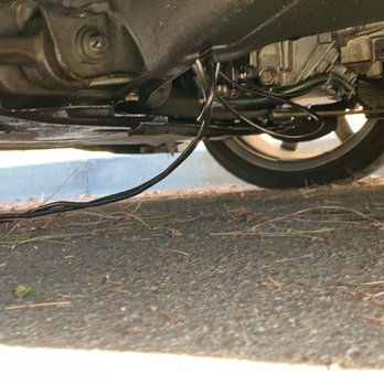 Purrfect Auto Service - A wire still dangling under the car after they finished to replace my starter. - Auto Repair Near Me - Pomona, California