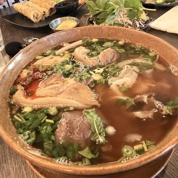 Pho This Way - Bun Bo Hue - Spicy Vermicelli Noodle Soup with Pork & Beef - Vietnamese Near Me - San Jose, California