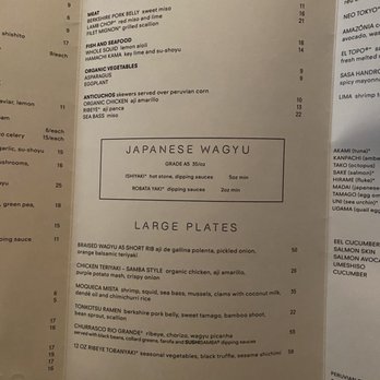 Sushisamba - Menu 3/26/21 - Asian Fusion Near Me - Las Vegas, Nevada