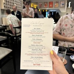 Chez Les Copains - Preview night menu