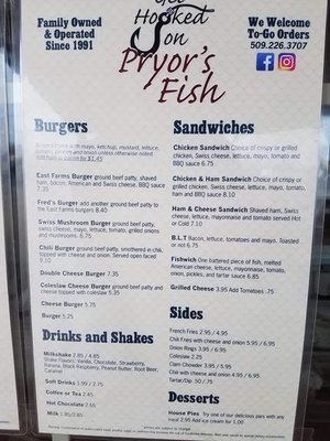 Menu photo 4 Pryor's Restaurant Otis Orchards, WA Menu photo 4 Pryor's Restaurant Otis Orchards, WA