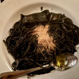 Squid ink calamari