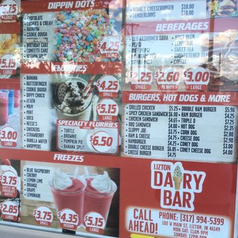 Lizton Dairy Bar - Ice Cream & Frozen Yogurt Near Me - Lizton, Indiana Lizton Dairy Bar - Ice Cream & Frozen Yogurt Near Me - Lizton, Indiana