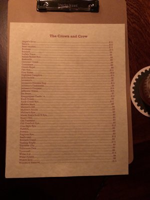 Menu photo 7 The Crown & Crow Washington, DC, DC