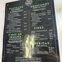 Menu Menu
