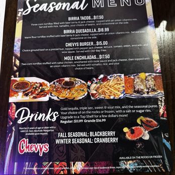 Chevys Fresh Mex - Menu - Bars Near Me - Annapolis, Maryland