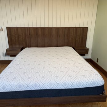 Its Not Trash Designs  - Custom Walnut McM platform Bed - Furniture Stores Near Me - Los Angeles, California