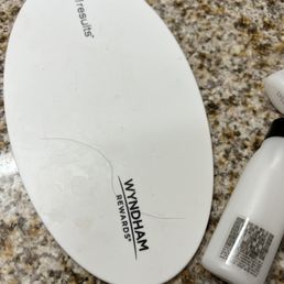 Hairs in on the sink