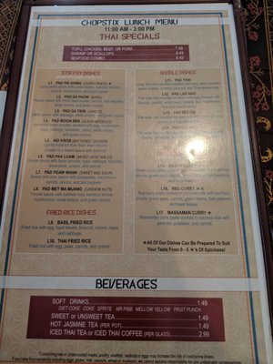 Menu photo 8 Chopstix Statesville, NC