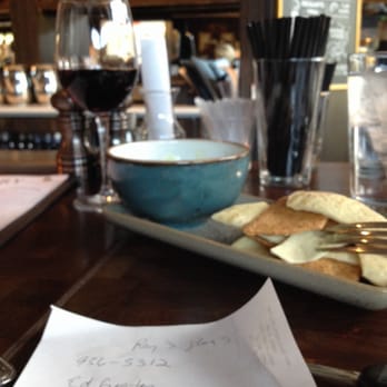 The Henry - Warm kale & roasted garlic dip with a HH Cabernet Sauvignon - New American Near Me - Phoenix, Arizona