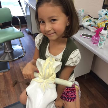 Pony Tails - The after picture. - Kids Hair Salons Near Me - Pleasant Hill, California Pony Tails - The after picture. - Kids Hair Salons Near Me - Pleasant Hill, California
