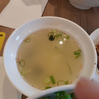 Hey Noodles - Plain soup for rice and beef as a side. - Noodles Near Me - Mississauga, Ontario
