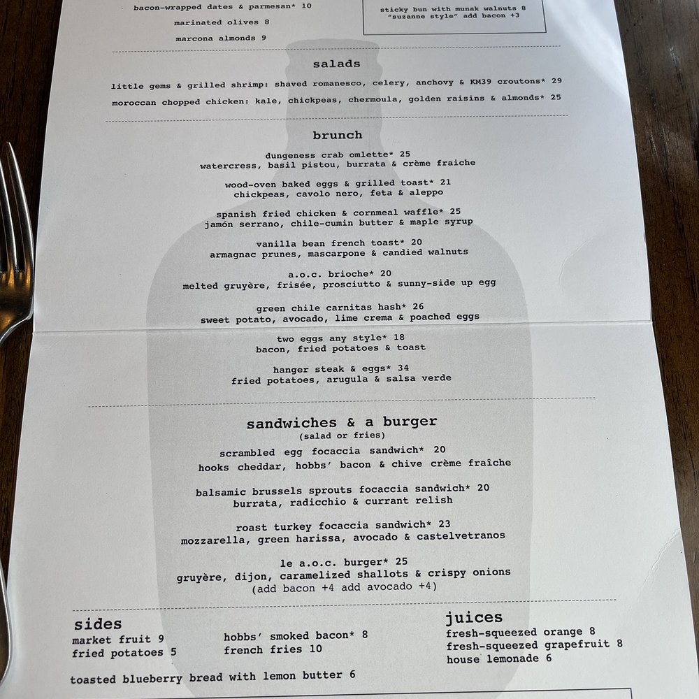 AOC - Menu - Cocktail Bars Near Me - Los Angeles, California AOC - Menu - Cocktail Bars Near Me - Los Angeles, California