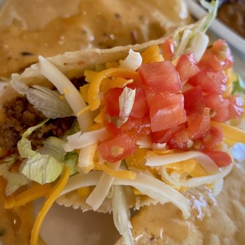 Chuy's - The Elvis Presley Memorial Combo (taco and tostada) - Tex-Mex Near Me - Waco, Texas