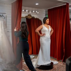 Seattle Bridal Rack - Photo by Seattle Ink & Paper Photo