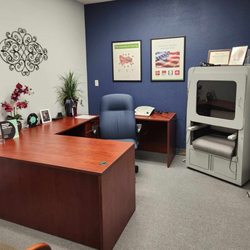 Southwestern Hearing Centers - Hearing exam room where hearing tests are done.