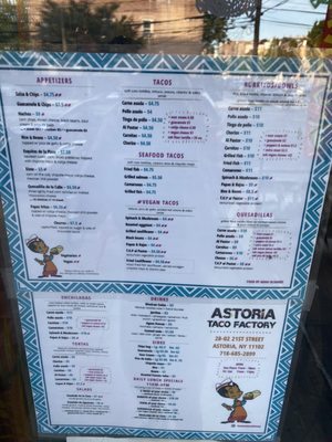 Menu photo 4 Astoria Taco Factory Astoria, NY Menu photo 4 Astoria Taco Factory Astoria, NY