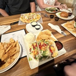 Willy’s On The Water - Bang Bang shrimp tacos  Chicken tacos  Fajita Pizza
