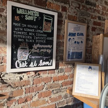 The Breeze - Wellness shot, wine club info, & syrup + tea menu - Beer, Wine & Spirits Near Me - Louisville, Kentucky The Breeze - Wellness shot, wine club info, & syrup + tea menu - Beer, Wine & Spirits Near Me - Louisville, Kentucky