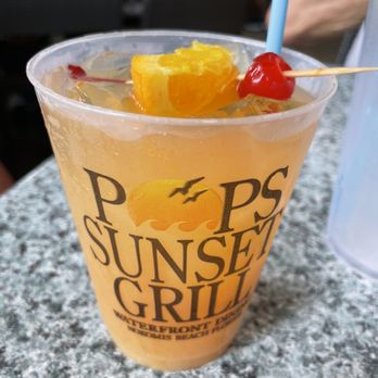 Pop's Sunset Grill - Pop's Punch - Seafood Near Me - Nokomis, Florida