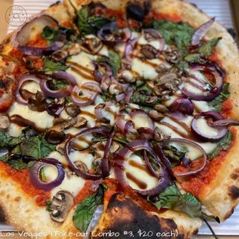 Cathedral Social Hall - a pizza with onions, mushrooms, and spinach - Breakfast & Brunch Near Me - Regina, Saskatchewan