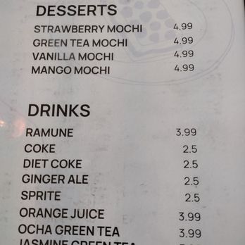 Jino Sushi - Menu 6/6 - Sushi Bars Near Me - Dallastown, Pennsylvania