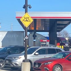 QuikTrip - Semi gas pump side.