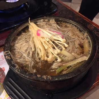 Miega Restaurant - Pork hot pot with BBQ sauce - Korean Near Me - Cleveland, Ohio Miega Restaurant - Pork hot pot with BBQ sauce - Korean Near Me - Cleveland, Ohio