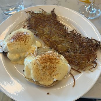 The Informalist - Eggs Benedict sans ham - Wine Bars Near Me - Eau Claire, Wisconsin