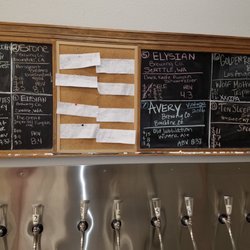 Liquor Shed - Their 8 tap handle growler fill station and always rotating. Check their web site to see what is always on tap.