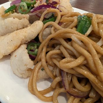 Andy's Kitchen - Lunch Special- Salt & Pepper Fish w Chow Mein - Chinese Near Me - Folsom, California
