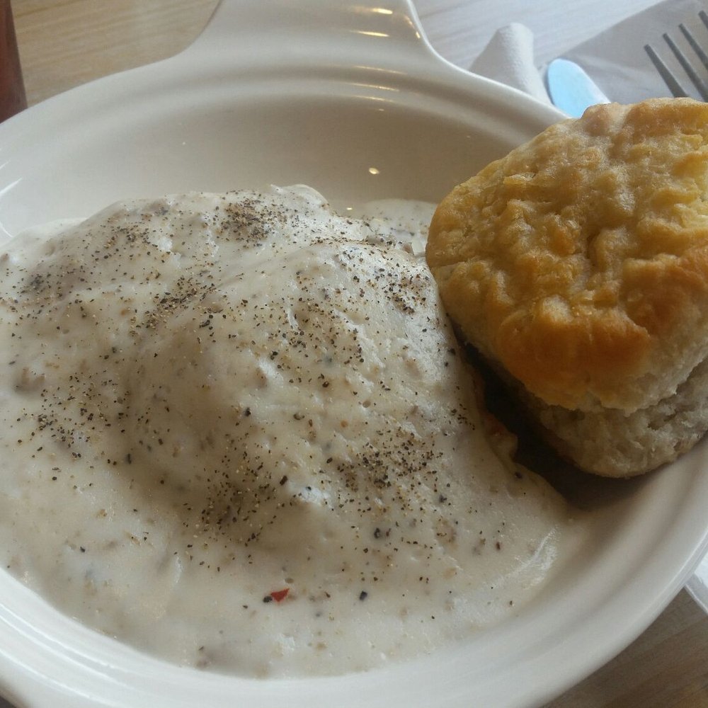 Huddle House - Side of biscuit and gravy - American Near Me - Crystal River, Florida