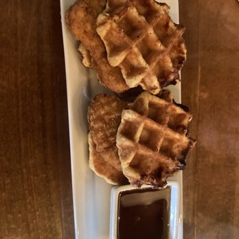 Happy Cow Cafe - Chicken and waffles sliders with syrup - Coffee & Tea Near Me - Columbia, Kentucky Happy Cow Cafe - Chicken and waffles sliders with syrup - Coffee & Tea Near Me - Columbia, Kentucky