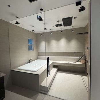 RAD Glass - Large opti white Starfire shower on pivot hinges - Glass & Mirrors Near Me RAD Glass - Large opti white Starfire shower on pivot hinges - Glass & Mirrors Near Me
