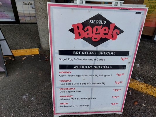 Menu photo 6 Siegel's Bagels Vancouver, BC