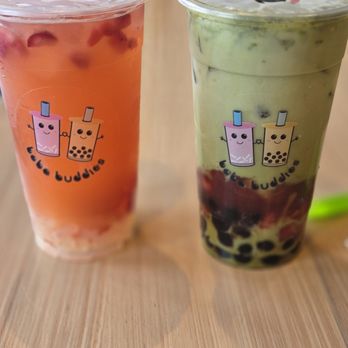 Boba Buddies - Pretty in Pink and Pretty Matcha with boba - Bubble Tea Near Me - Silverdale, Washington Boba Buddies - Pretty in Pink and Pretty Matcha with boba - Bubble Tea Near Me - Silverdale, Washington
