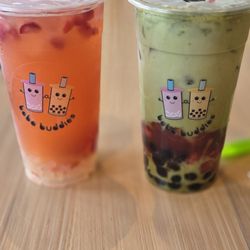 Boba Buddies - Pretty in Pink and Pretty Matcha with boba