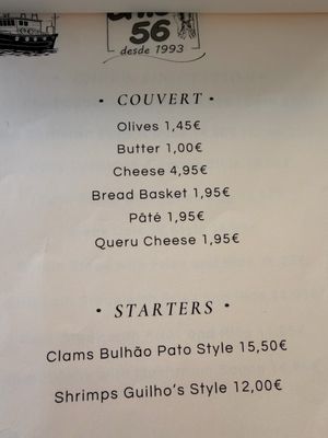 Menu photo 6 Cais 56 Setúbal, 15
