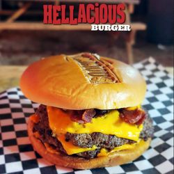 THE ORIGINAL HELLACIOUS BURGER
It's the ultimate, perfect burger, upgraded with better everything, and it's a HALF POUND.
