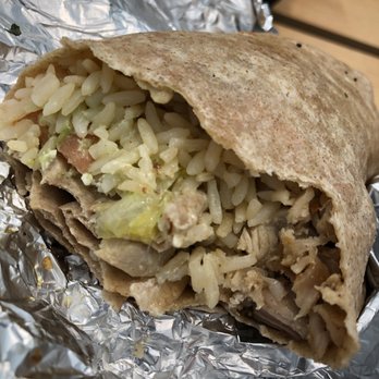 El Rey Del Sabor - Chicken burrito w/o beans ($8) - Food Trucks Near Me - New York, New York