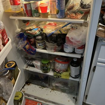 Purified Cleaning Solutions - Before: cluttered and messy fridge. Scroll to see the transformation! - Home Cleaning Near Me - Henderson, Nevada Purified Cleaning Solutions - Before: cluttered and messy fridge. Scroll to see the transformation! - Home Cleaning Near Me - Henderson, Nevada